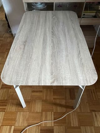 Mesa comedor madera y metal