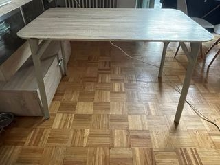 Mesa comedor madera y metal