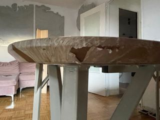 Mesa comedor madera y metal