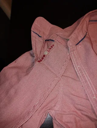 Camicia Superdry Uomo Righe Rosse Bianche