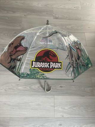 Paraguas Infantil Jurassic Park Transparente