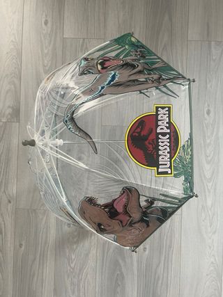 Paraguas Infantil Jurassic Park Transparente