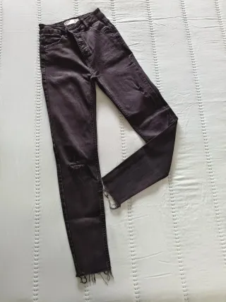 Pantalón vaquero negro skinny mujer