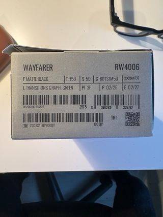 Gafas Ray-Ban Meta Wayfarer Transitions