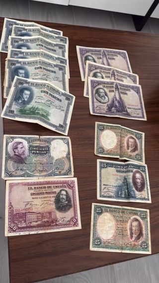 Lote Billetes Antiguos El Banco de España