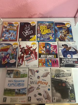 Lote 10 Juegos Wii: Just Dance, Sports, Prostreet