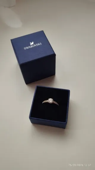 Anillo Swarovski Plata