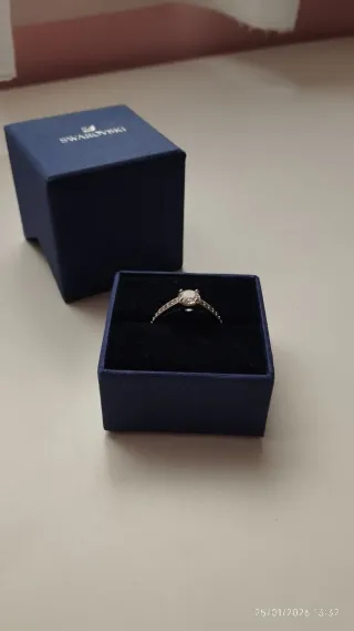 Anillo Swarovski Plata