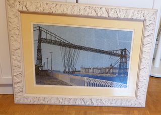 Cuadro Punto de Cruz Puente colgante