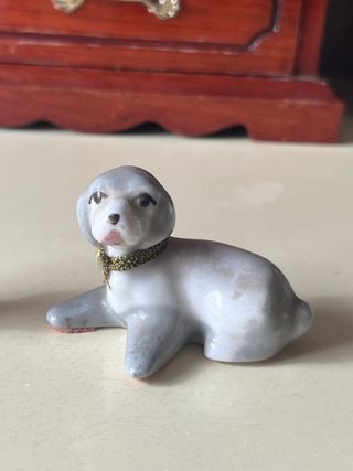 Pareja Mascotas Porcelana Gato Perro