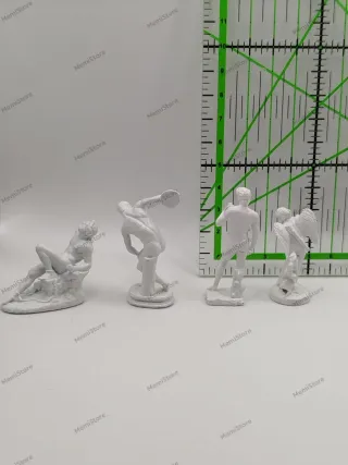4 Mini Figuras Esculturas Clásicas
