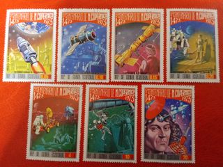 Serie completa sellos Copérnico Guinea Ecuatorial