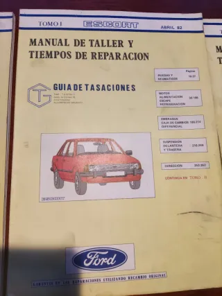 Cuatro Manuales Ford Tiempos Reparación