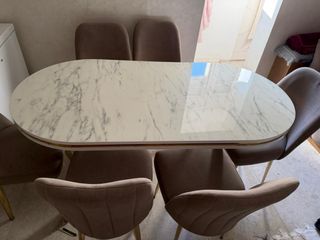 Mesa comedor familiar con 6 sillas