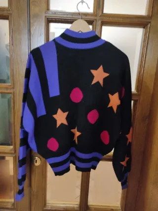 Maglione Bogner fantasia stelle e pois