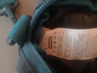 Bandolera Quechua gris y azul