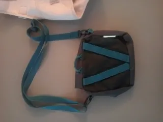 Bandolera Quechua gris y azul