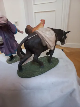 Figura Pastor con Burro Olot Serie 30cm