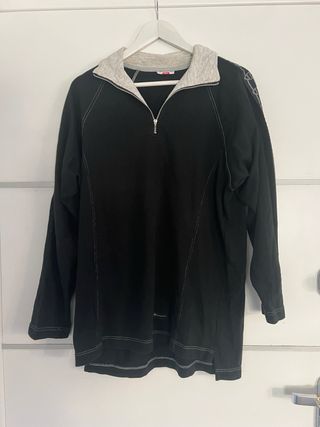 Felpa Champion zip collo alto L