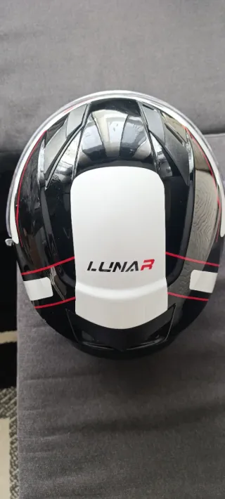 Casco Moto LS2 Blanco y Negro
