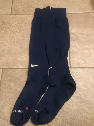 Calcetines Fútbol Nike Azul, talla 38-40. Un uso.