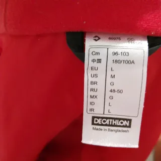 Chaqueta Wed'ze Negra y Roja