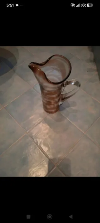 Vaso brocca vetro Murano anni 60