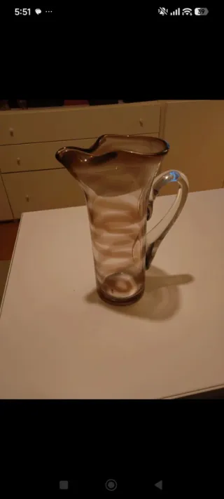 Vaso brocca vetro Murano anni 60