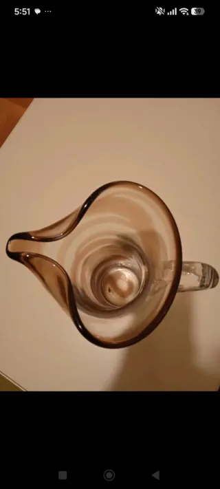 Vaso brocca vetro Murano anni 60