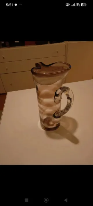 Vaso brocca vetro Murano anni 60