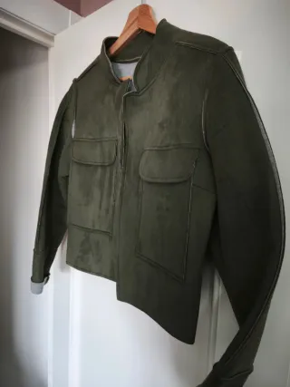 Chaqueta bolero corta mujer verde
