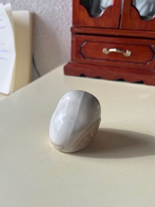 Mini Búho Porcelana Blanca