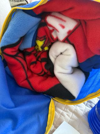 ReadyBed Saco Hinchable Spiderman + Bomba