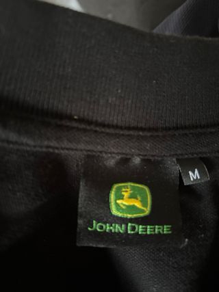 Polo John Deere Negro y Verde