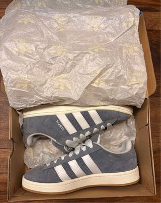 Adidas Campus azul tejano y Blanco