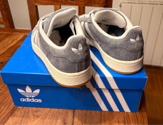 Adidas Campus azul tejano y Blanco