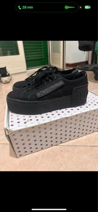 Superga 2790 LOUD Total Black Donna 39