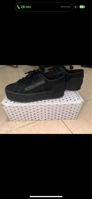 Superga 2790 LOUD Total Black Donna 39