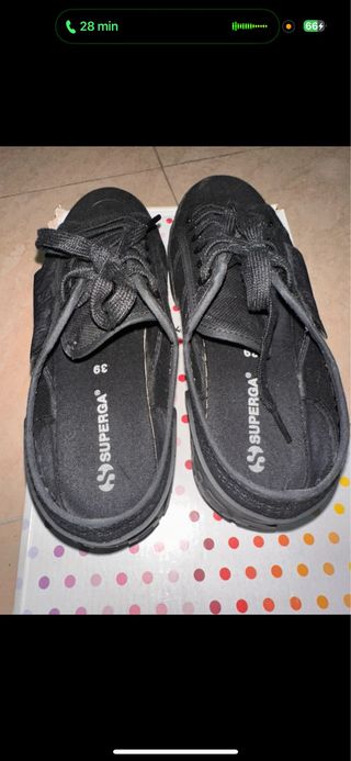 Superga 2790 LOUD Total Black Donna 39