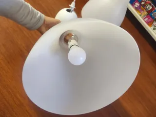 2 Lámparas de Techo Ikea con bombillas