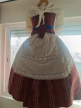 Traje huertana completo niña de 6-9 años, sin est