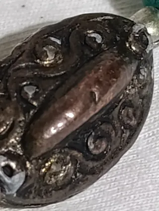 Collar antiguo ètnico tibetano Media Luna Turques