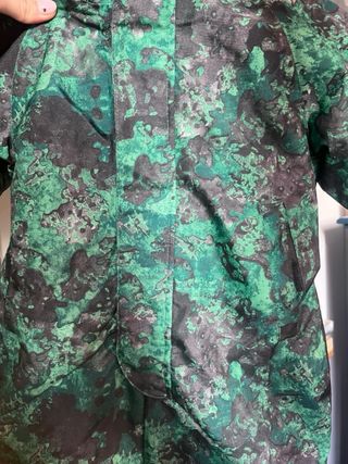 Mono de nieve infantil verde y negro