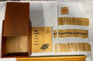Juego Mah-Jong Bambú Antiguo China