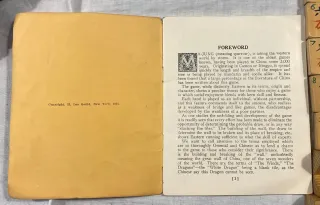 Juego Mah-Jong Bambú Antiguo China