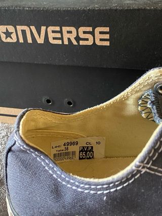 Converse Azul y Blanco Talla 38