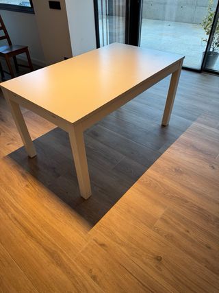 Mesa extensible blanca Ikea