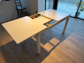 Mesa extensible blanca Ikea