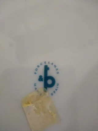 Jarrón de porcelana con escena pintada vintage