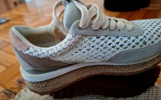 Sapatilhas Gioseppo bege/branco tam 37